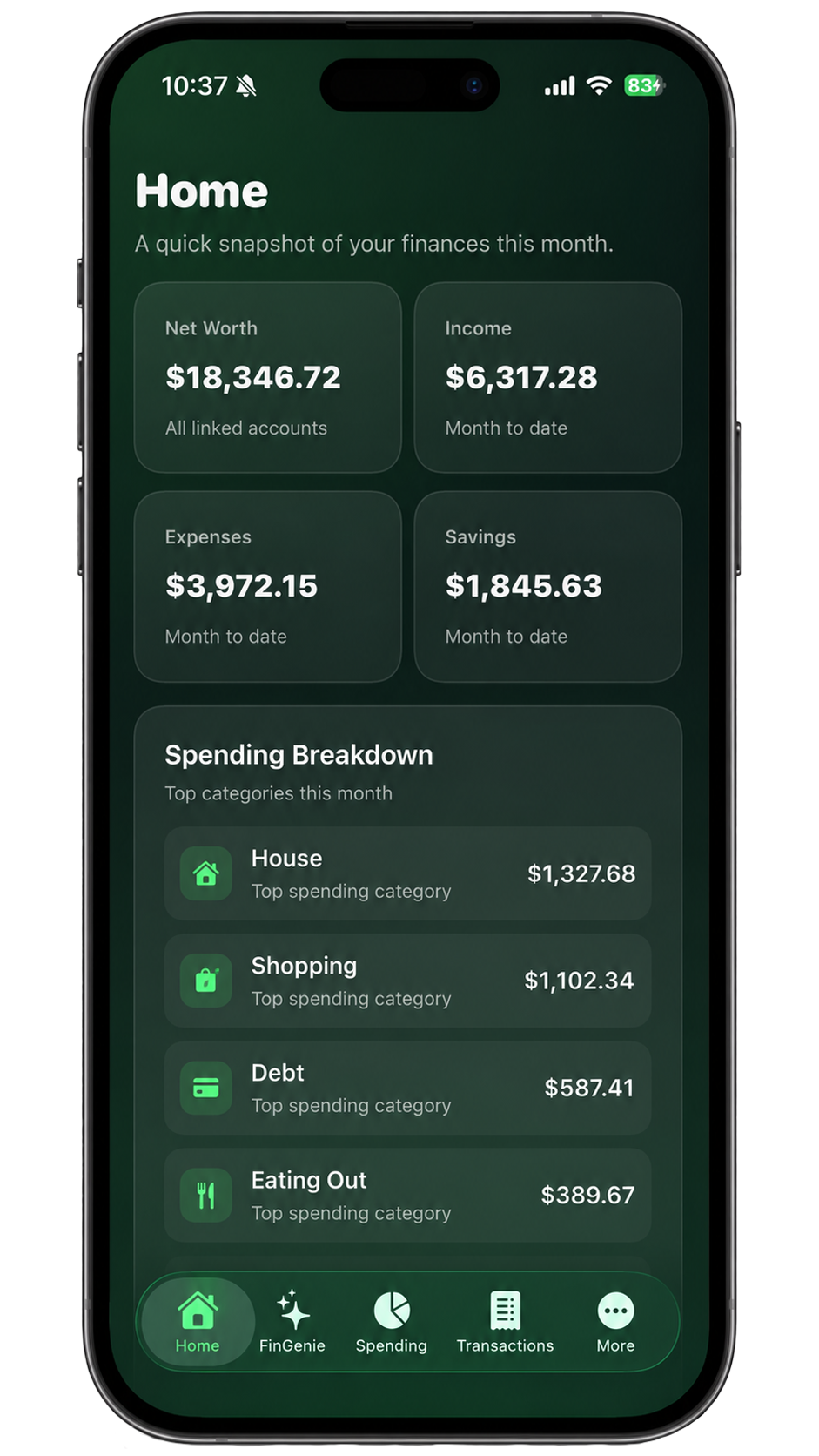 Budgified iPhone app preview